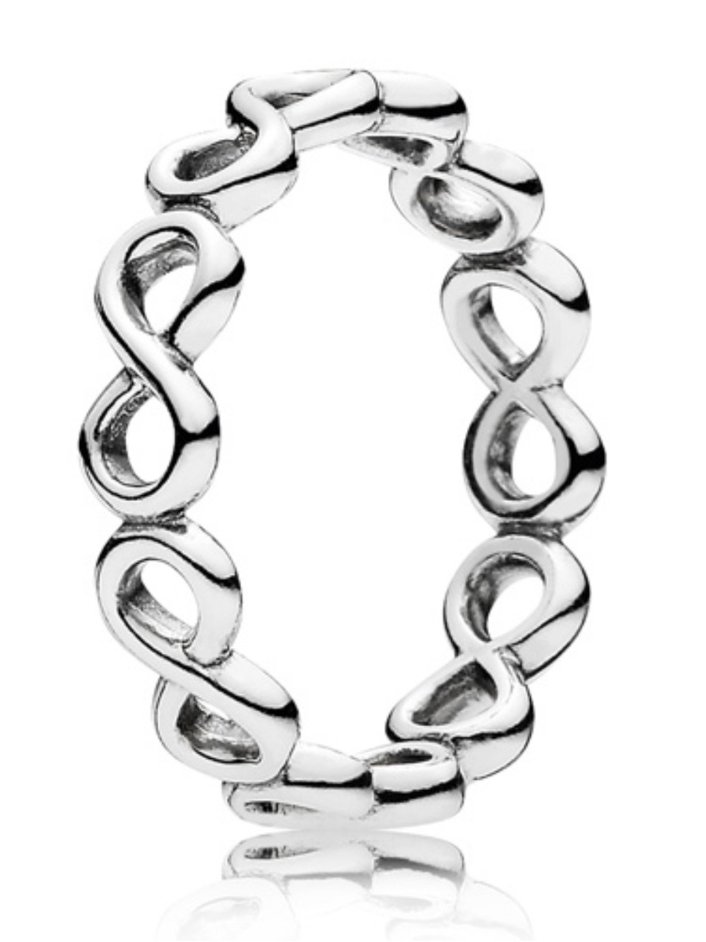 Pandora Silver 925 Infinity Loop Ring size 9